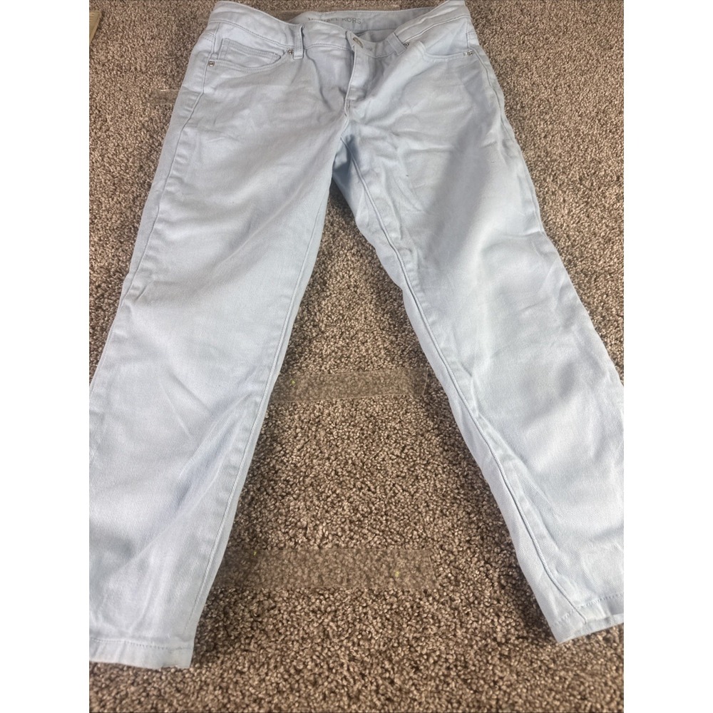 Michael Kors Blue Izzy Cropped Skinny Denim Jeans‎ size 4